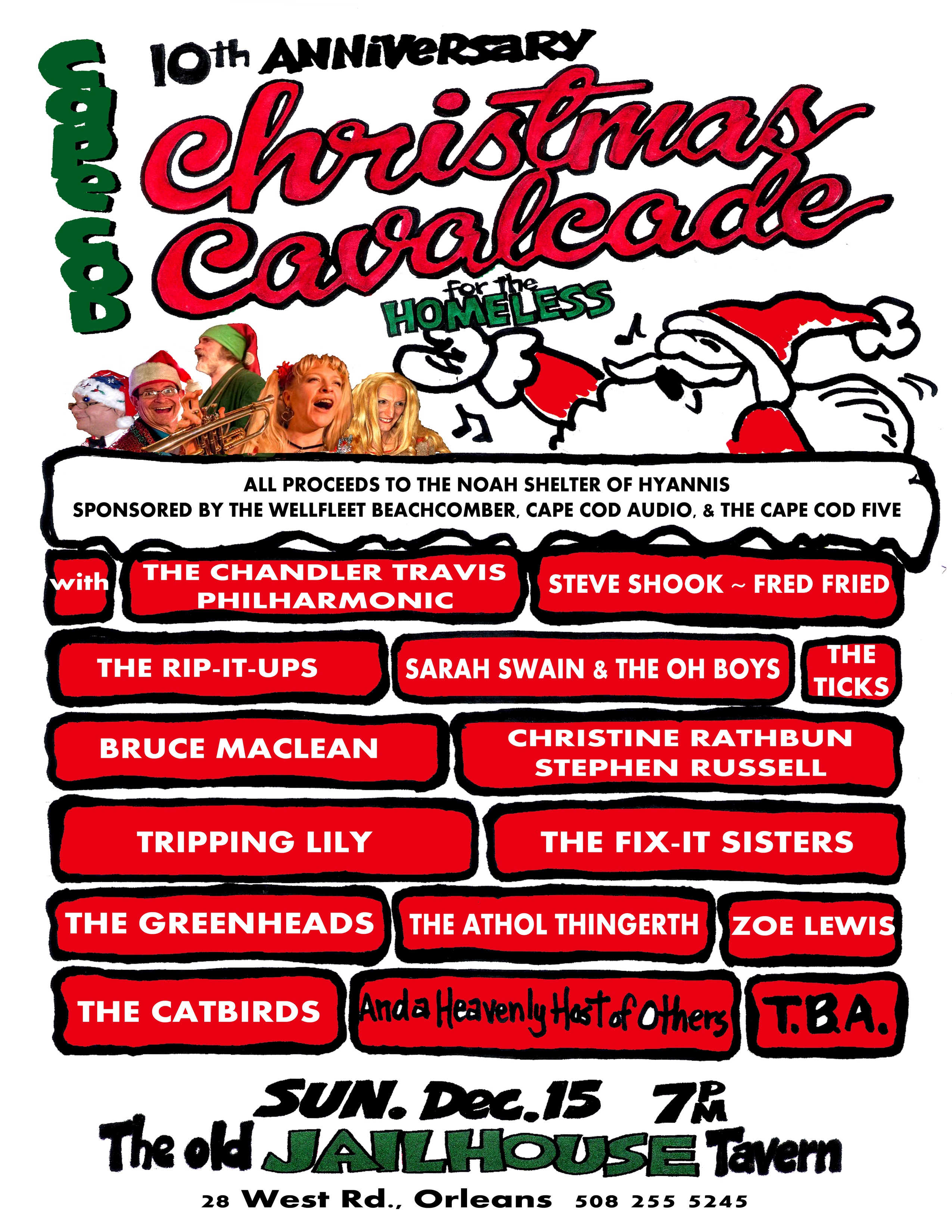 Cape Cod Christmas Cavalcade Old Jailhouse Tavern in Orleans, MA on December 15, 2013 (8.5 x